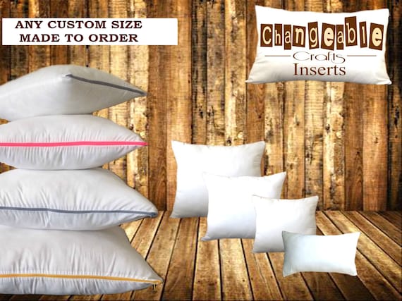 Pillow Inserts, Custom Size Insert Covers. Indoor Cushion Covers, Outdoor  Inserts, Boxed Pillow Liners, Couch Cushions, Inserts for Sofa 