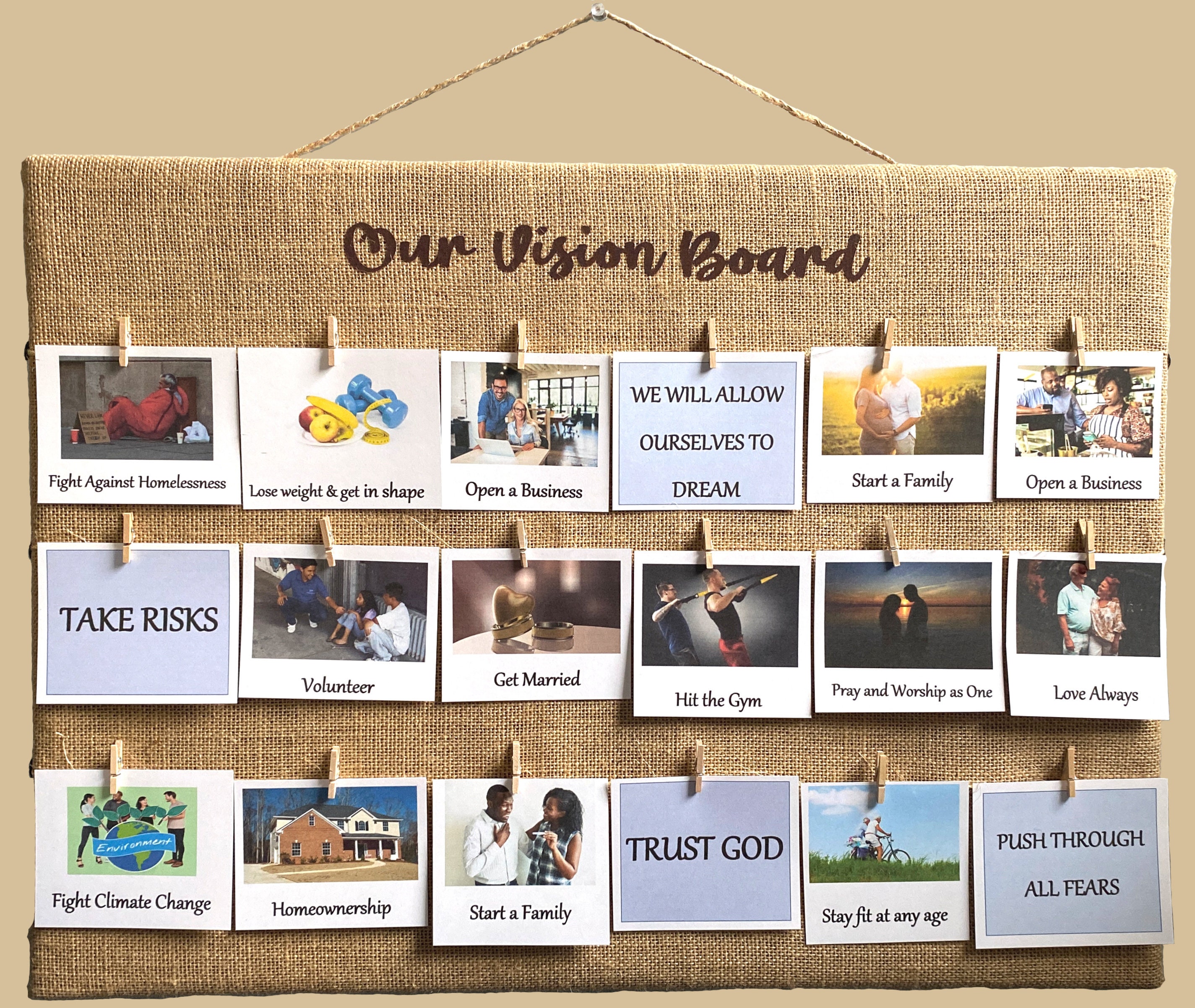 Buy Love Vision Board Kit, Couples Vision Board, Vision Board Party 2024,  Vision Board for Women, Romance Vision Board Photos Online in India 