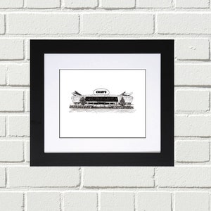Arrowhead Stadium-Kansas City Fine Art Print (Perfect gift for the Kansas City Chiefs Football enthusiast!)