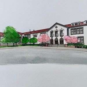 Custom Watercolor Building (The perfect gift for new business owners or retirement gifts!)
