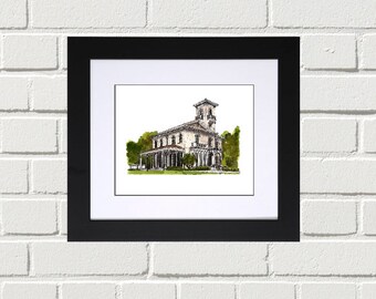 Oakland House Museum-St. Louis Fine Art Print (Perfect gift for the special day, wedding ceremony, or an anniversary gift!)