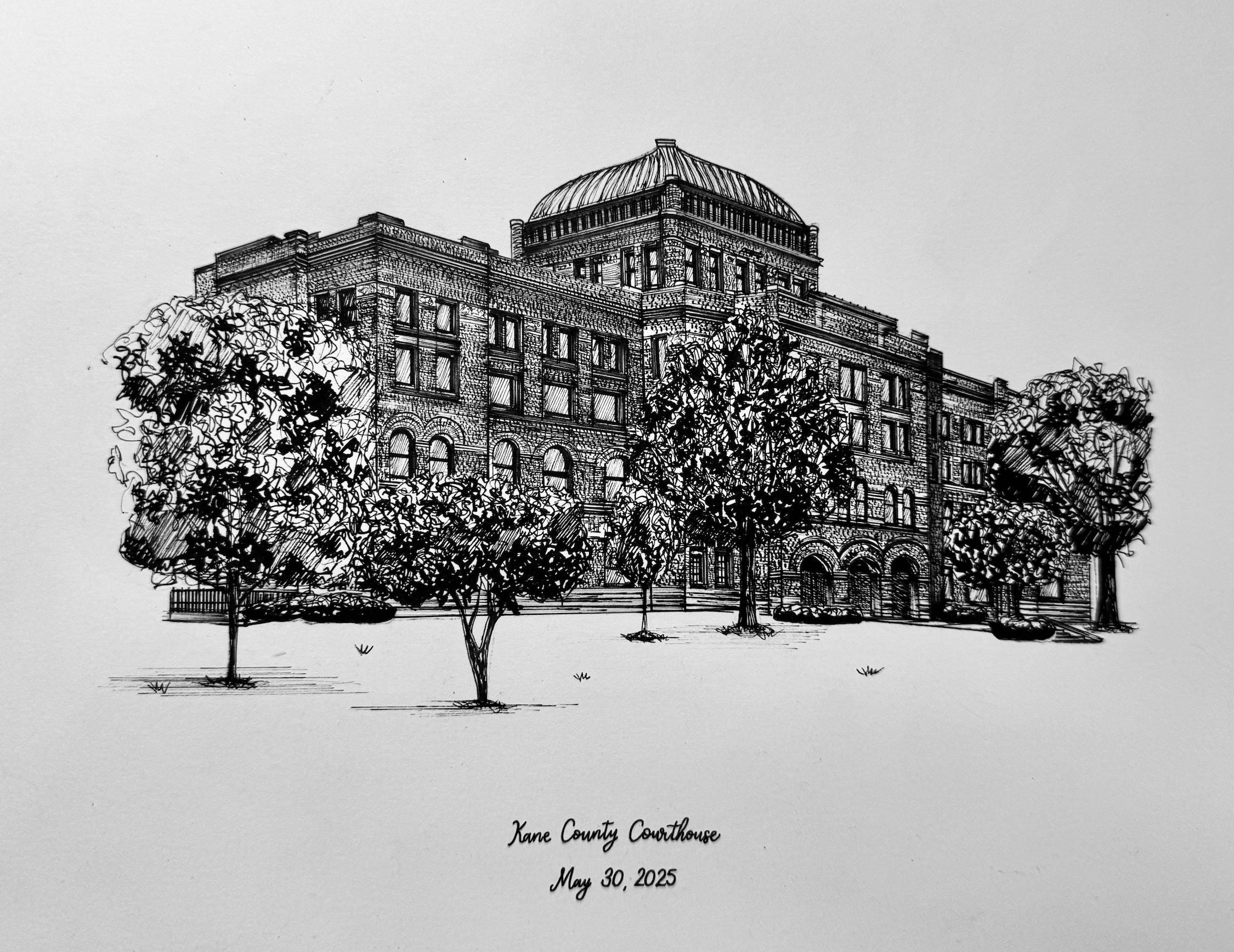 Custom Pen and Ink Building Drawing (perfect Gift for New Business ...