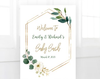 Baby Bash Welcome Sign Printable Large Welcome Sign Template Etsy 日本