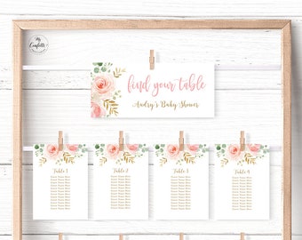 Seating Chart Ideas For Baby Shower