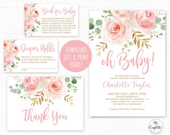printable baby shower invitation etsy printablebaby shower invitations