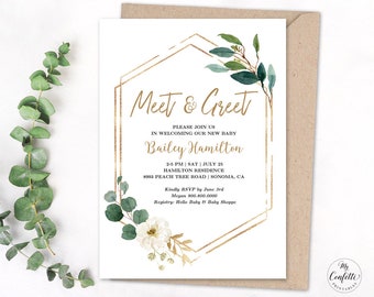Meet Baby Invitation