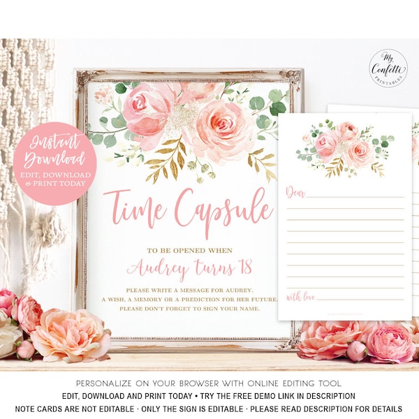 Printable Time Capsule Baby Shower Etsy printable-time-capsule-baby-shower-etsy