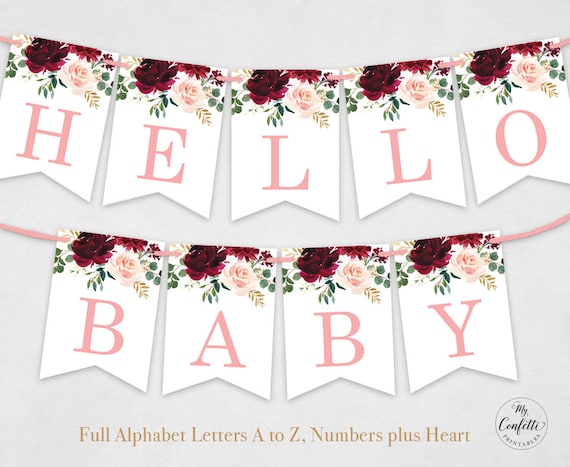 printable alphabet banner set letters a to z numbers plus etsy