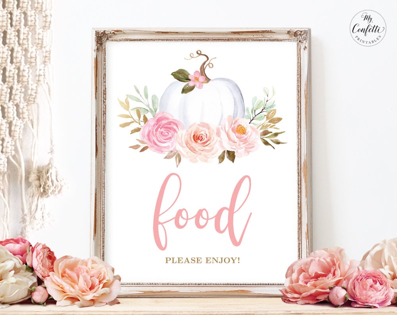 Baby Shower Food Sign Printable Food Sign Birthday Food Etsy