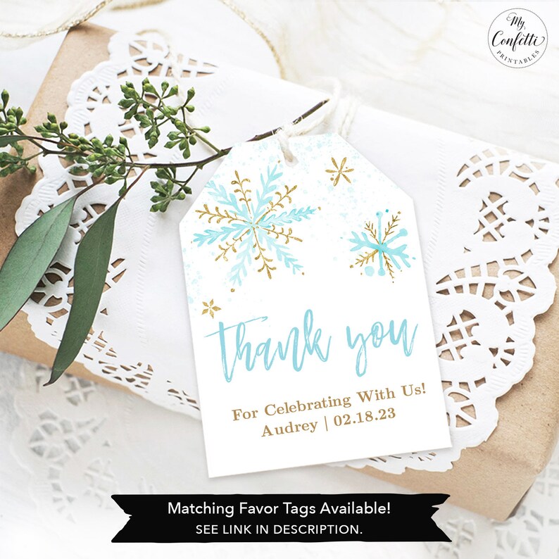 Snowflake Birthday Invitation Printable First Birthday | Etsy