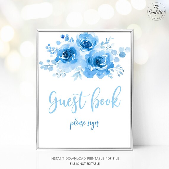 Baby Shower Guest Book Sign Printable Party Guest Book Sign - Etsy