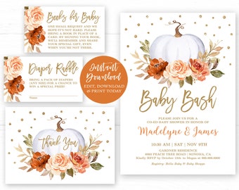 Pumpkin Baby Bash Invitation Bundle Co Ed Baby Shower Etsy 日本 Pumpkin Baby Bash Invitation Bundle Co Ed Baby Shower Etsy 日本