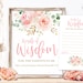 Advice for Parents-To-Be or Mom-To-Be Sign and Note Cards, Printable Baby Shower Words of Wisdom, Mom To Be, Blush Pink Floral, MCP820