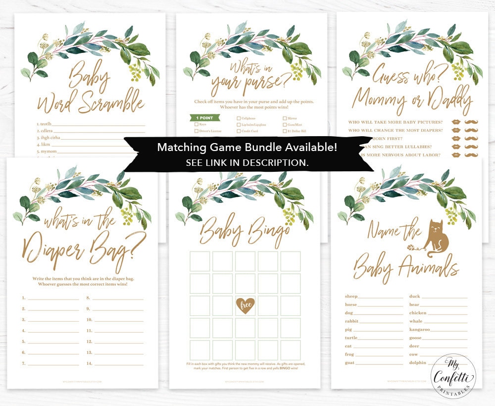 Butterfly Baby Shower Game Kit - 'Guess How Many Kisses' With Sign, Cards & Stickers (242 Pcs) - View #2