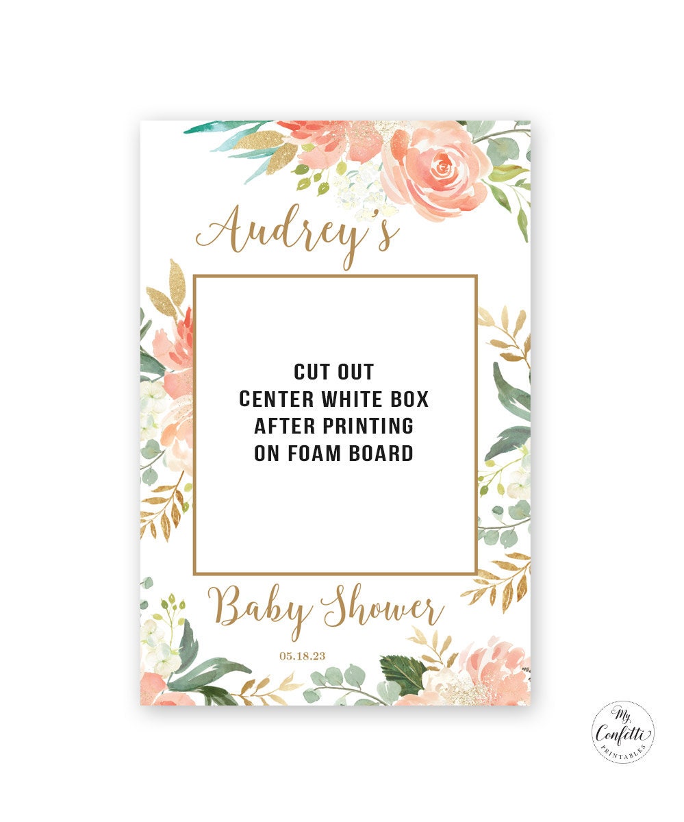 EDITABLE Photo Prop Frame Sign Template, Printable Photo Prop Frame ...