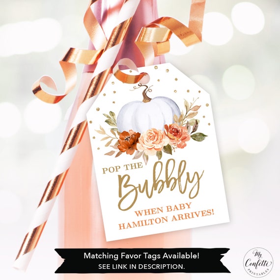 Digital Baby Bash Invitation Template Fall Pumpkin Co Ed Baby Etsy