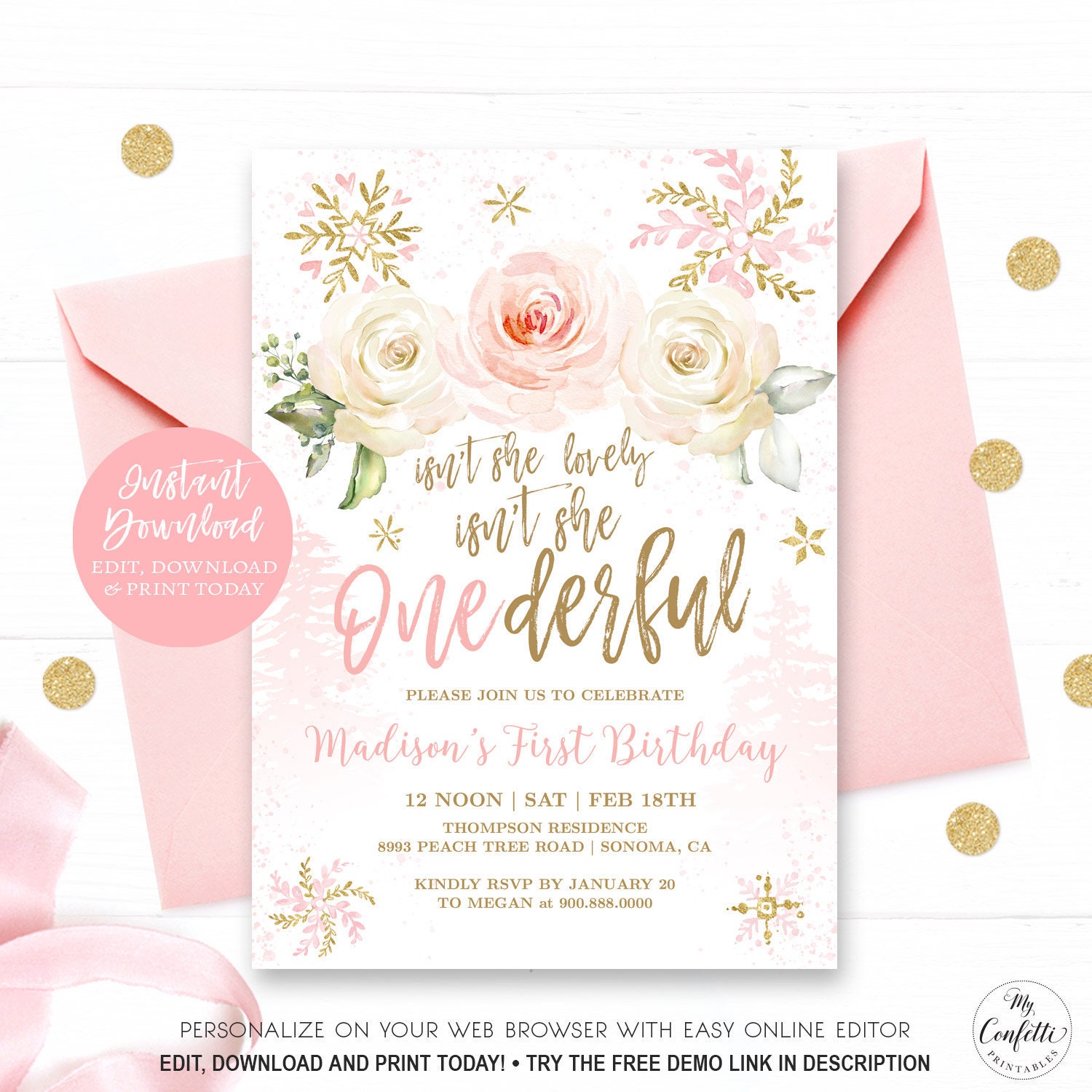 baby-s-first-birthday-invitation-girl-isn-t-she-lovely-isn-t-she-onederful-printable-birthday-invitation-template-editable-mcp843-cjb-etsy for 1st Birthday Invitation Template Free Printable Baby's First Birthday Invitation Girl, Isn't She Lovely, Isn't She Onederful, Printable Birthday Invitation Template, EDITABLE, MCP843, CJB - Etsy for 1st Birthday Invitation Template Free Printable
