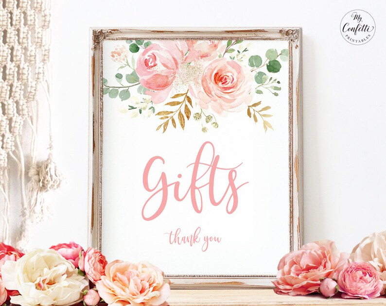 Baby Shower Gifts Sign Printable Baby Shower Gifts Sign Etsy