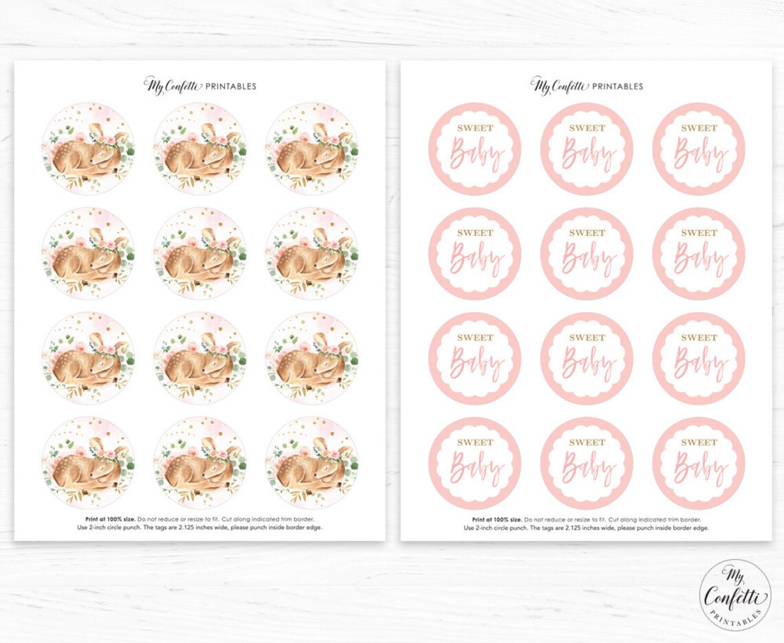 Baby Shower Cupcake Toppers Printable Cupcake Toppers Baby | Etsy