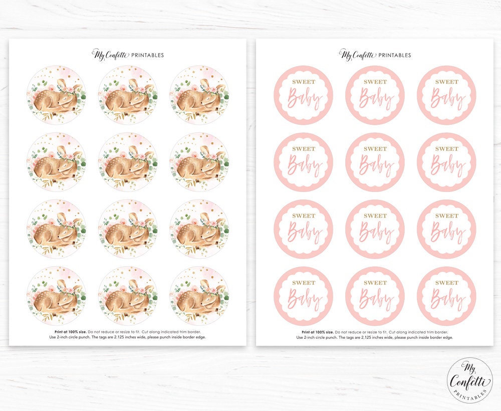Baby Shower Cupcake Toppers Free Printables