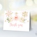 Winter Snowflake Thank You Card Printable Thank You Cards - Etsy