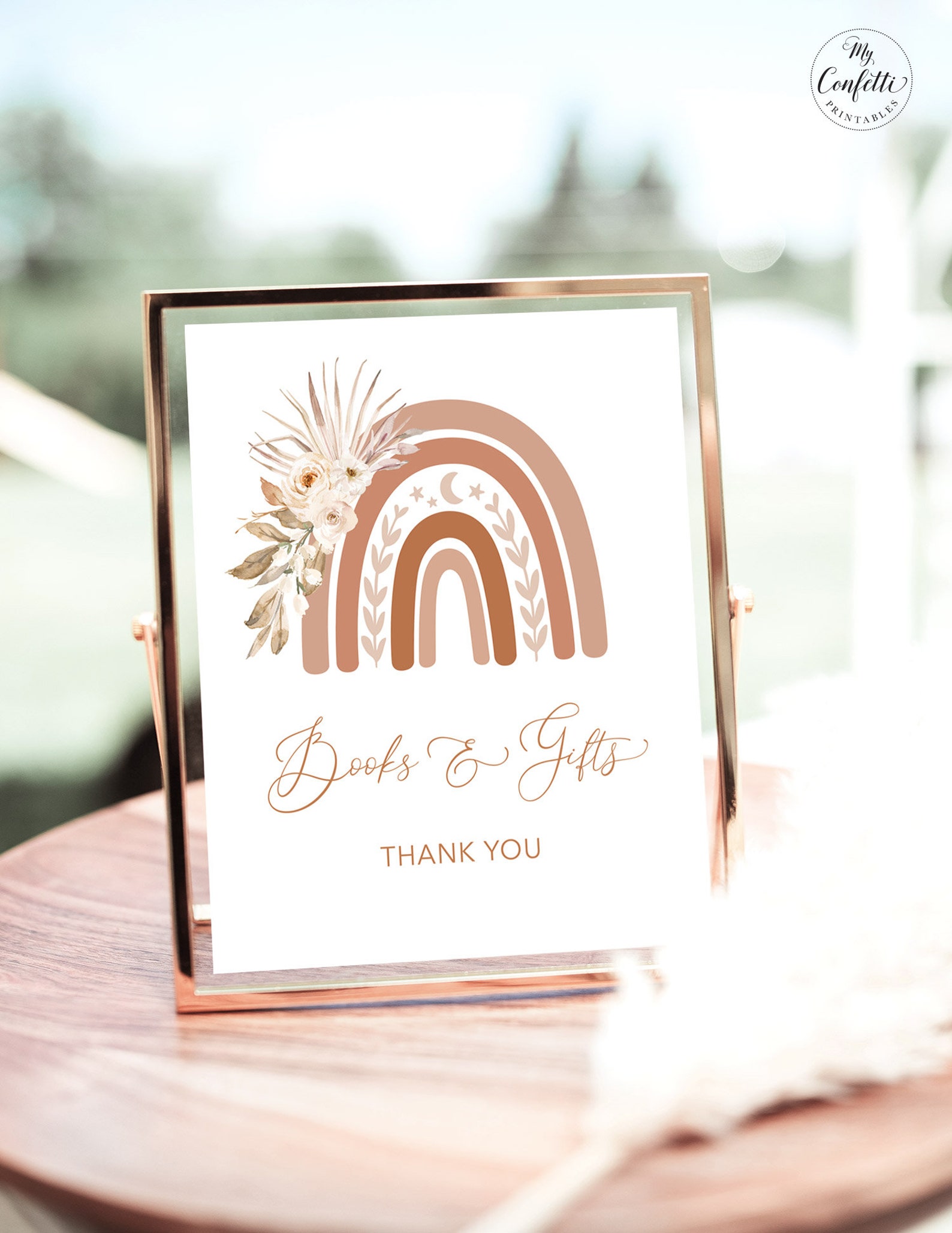 Books & Gifts Sign Printable Baby Shower Books and Gifts - Etsy