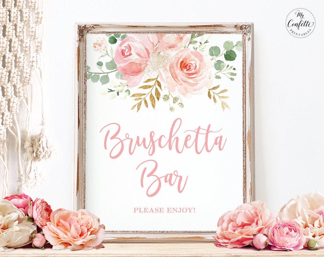 Floral Blush Baby Shower Welcome Sign, Girl Shower Sign, Boho Welcome Sign, Baby  Shower Decorations, Printable Sign 