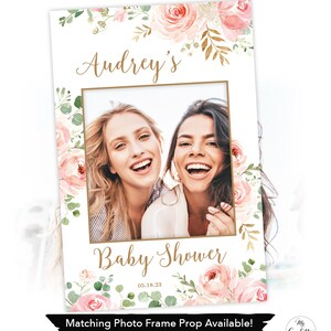 DIGITAL Baby Shower Invitation, Electronic, Girl Baby Shower Invite, Editable, It's a Girl, Blush Pink Floral, Textable, MCP820, CJB image 10