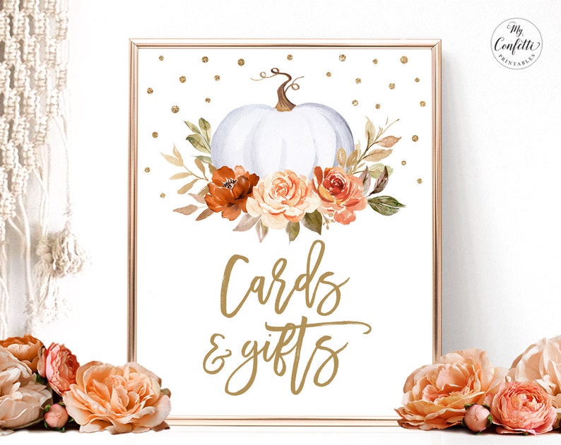 Cards &amp; Gifts Sign Printable Cards and Gifts Sign for Baby - Etsy