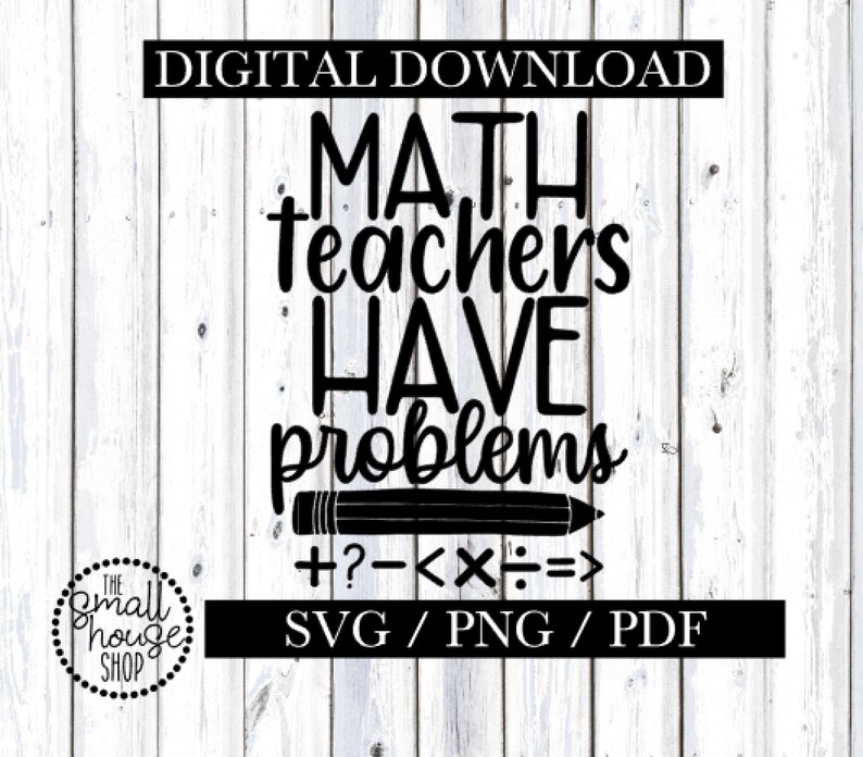 Download Math teacher SVG math teachers have problems teacher SVG | Etsy