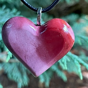 Mookaite Heart Necklace