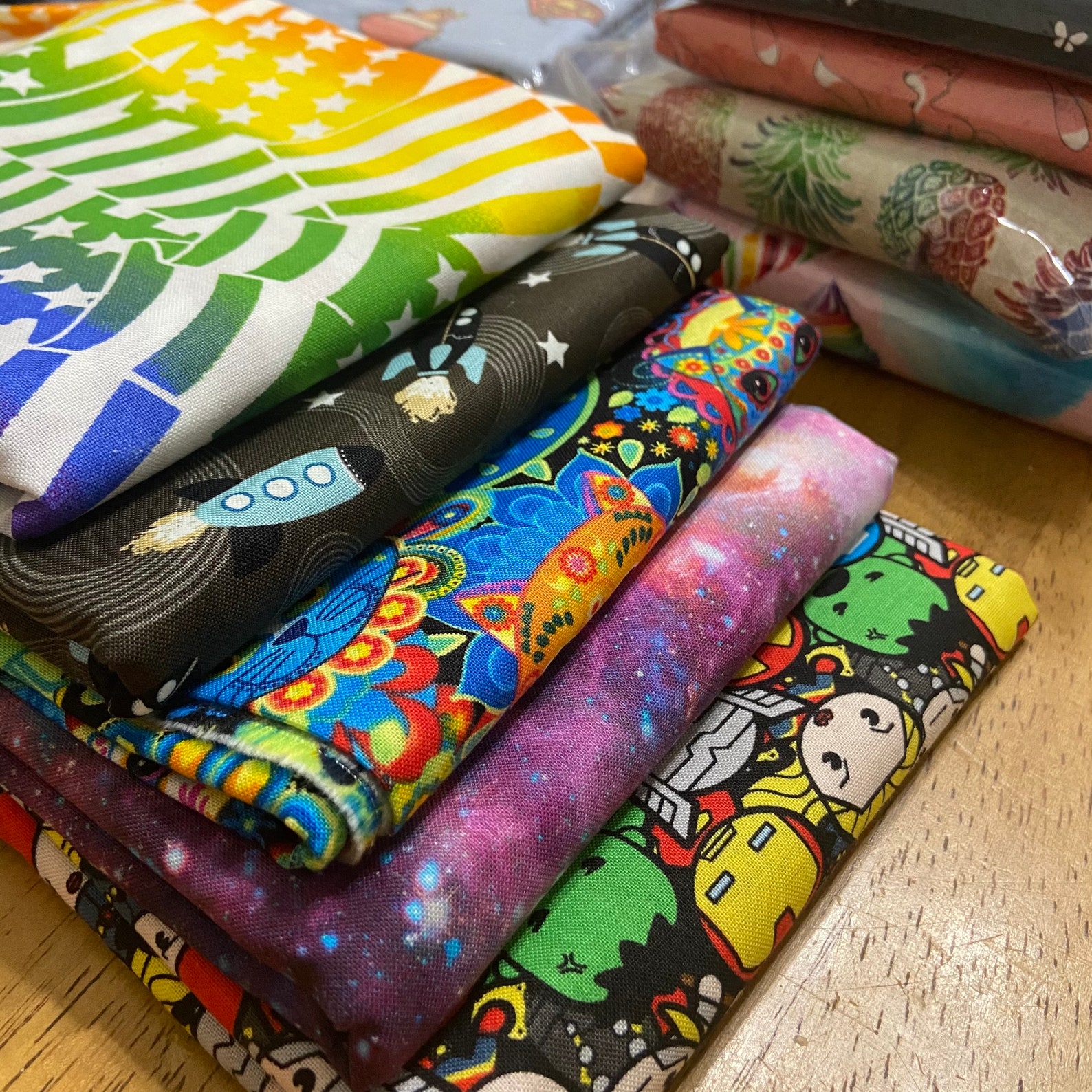 Fabric mystery boxes 5 7 or 10 yards of cotton woven fabric Etsy