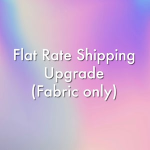 Upgrade to flat rate shipping!