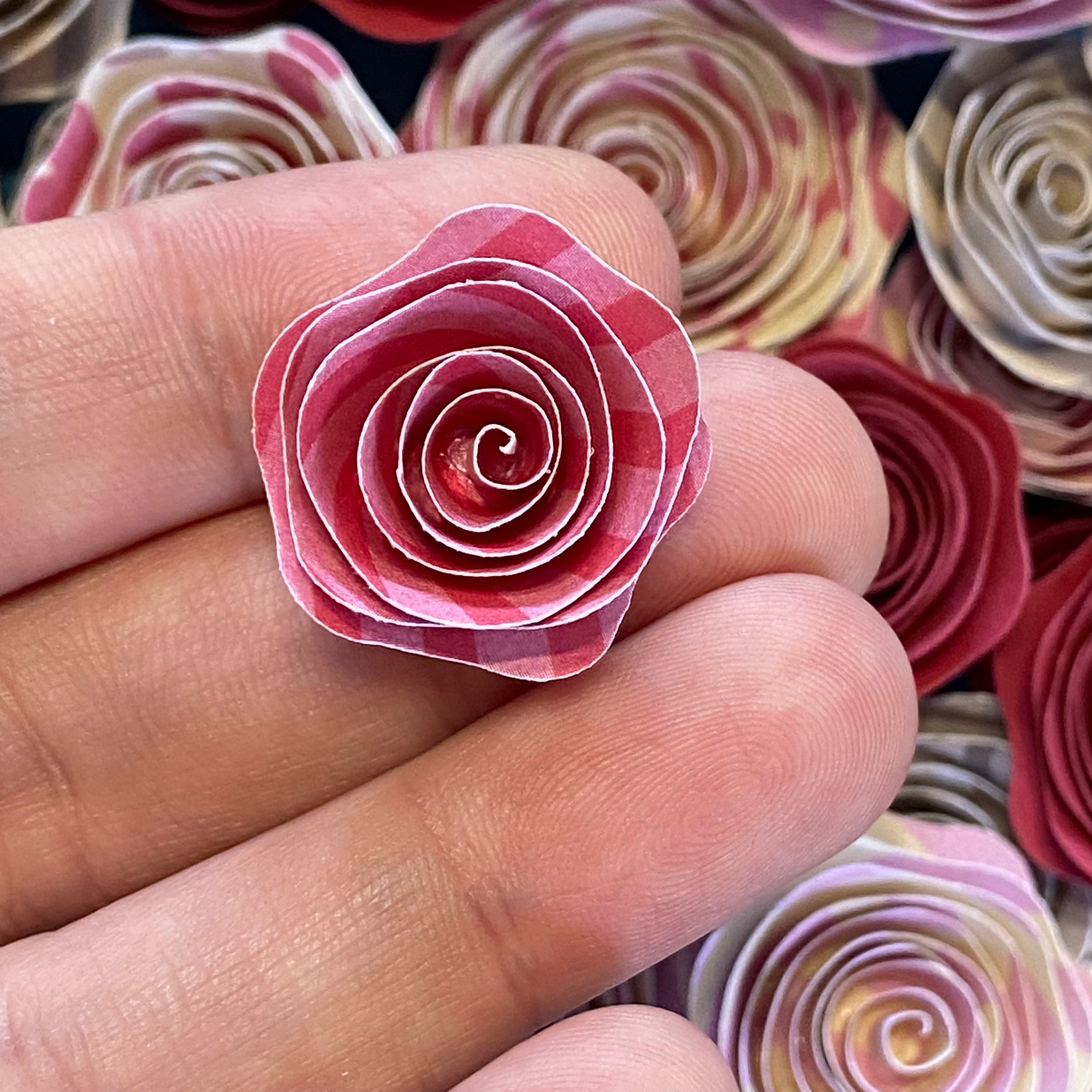 Handmade Paper Roses: Valentine's Day Decor, Red, Pink, Gray - Etsy