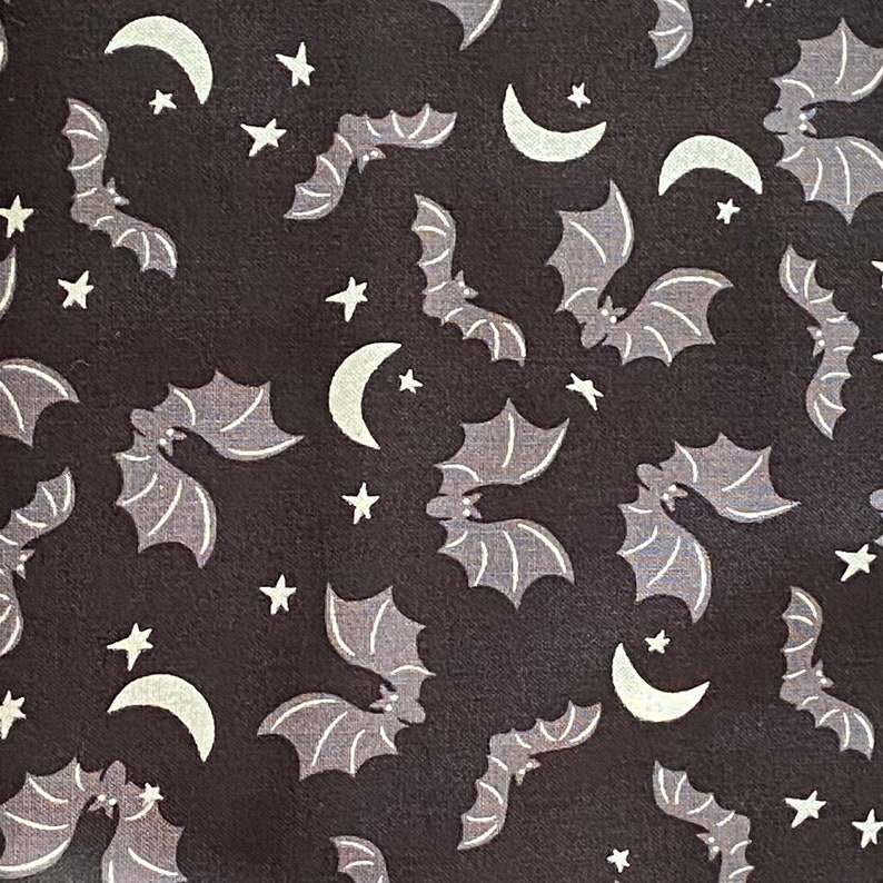 Bat Cotton Woven Fabric Bat Fabric by the Yard Cotton Etsy