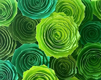 Handmade Paper Succulents: Green Floral DIY Craft Flowers