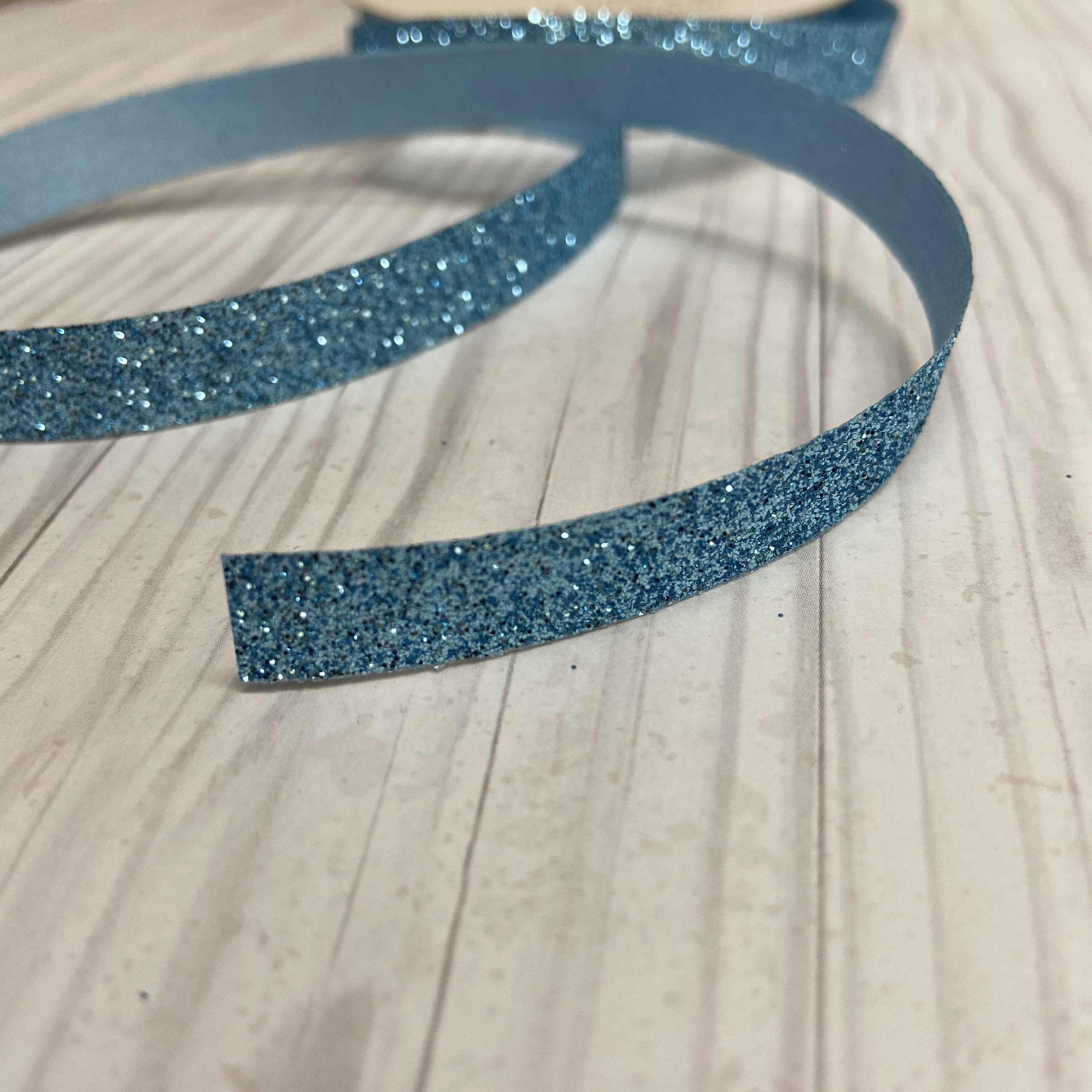 Teal Glitter Ribbon 3/8 Inch Decorative Ribbon Teal Ribbon by Etsy
