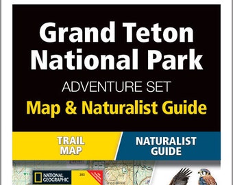 Grand Teton National Park Adventure Set - Trail Map & Wildlife Guide