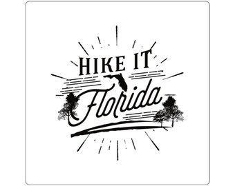 Hike It Florida Square Sticker