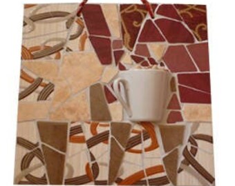 Kitchen mosaic wall hanging Mosaic wall art with coffee cup Italian espresso latte mug decor Gift for men women coffee lovers