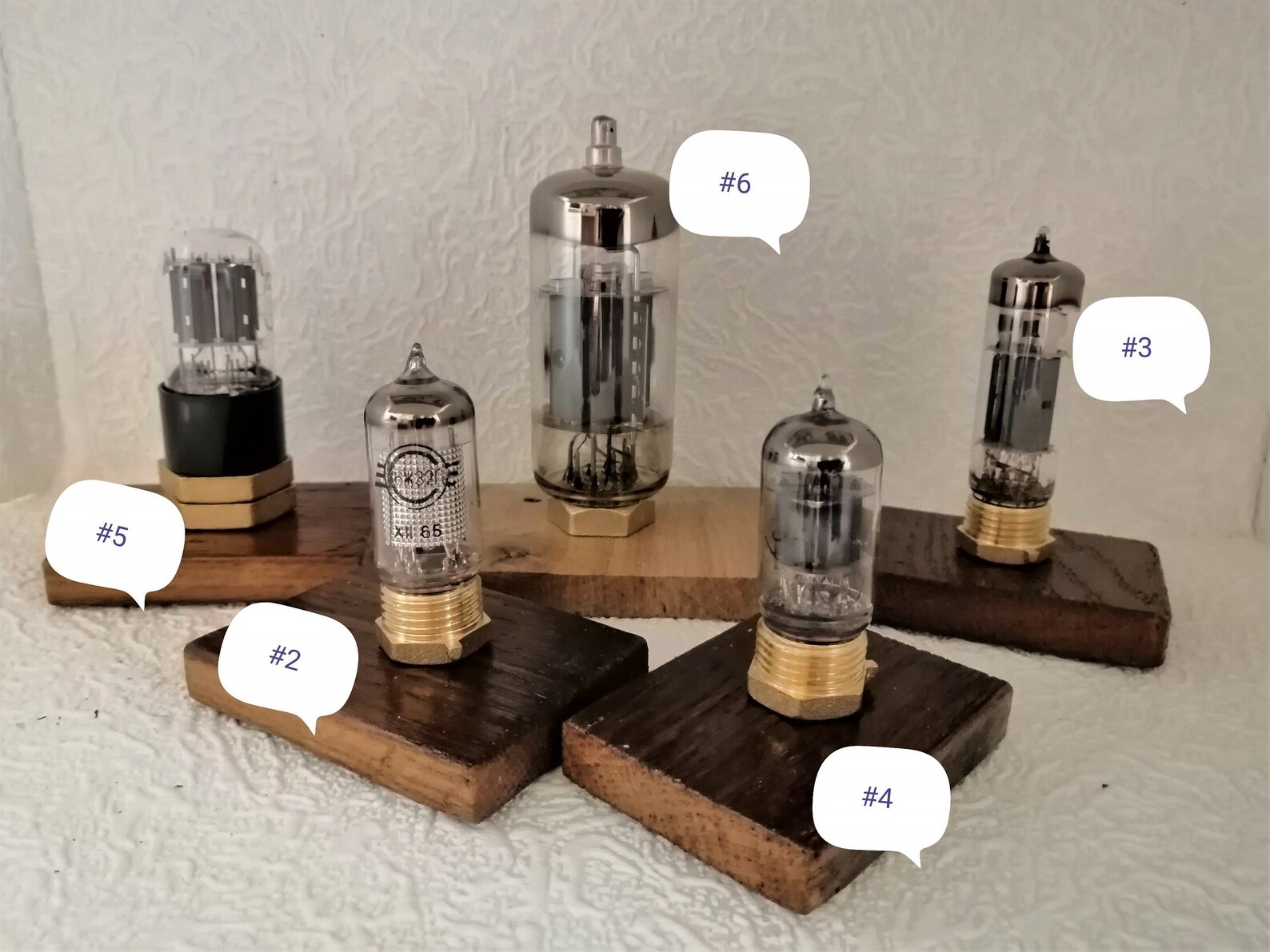 Vintage radio tube Old vacuum tubes Desk accessory for man Etsy