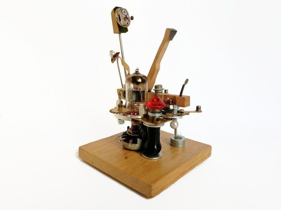 Steampunk Sculpture TIME MACHINE Science Fiction Desk Decor Unusual ...