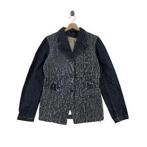 MARITHE FRANCOIS GIRBAUD Denim Jacket Sherpa Design
