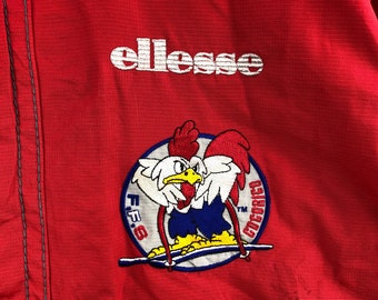 Vintage ELLESSE Ski Jacket Hoodie: Cocorico Francaise, Big