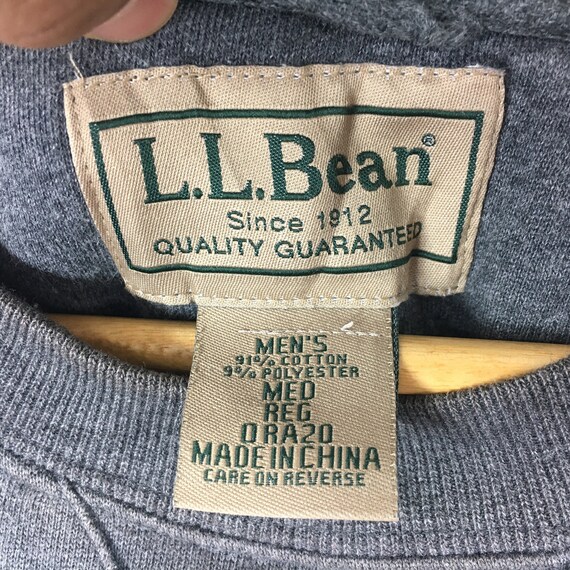 Vintage L.L. Bean Sweatshirt: Big Logo Gray Pullover - Etsy