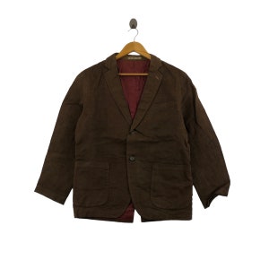 Vintage 70s Jacky Sports Kanebo Waxed Blazer