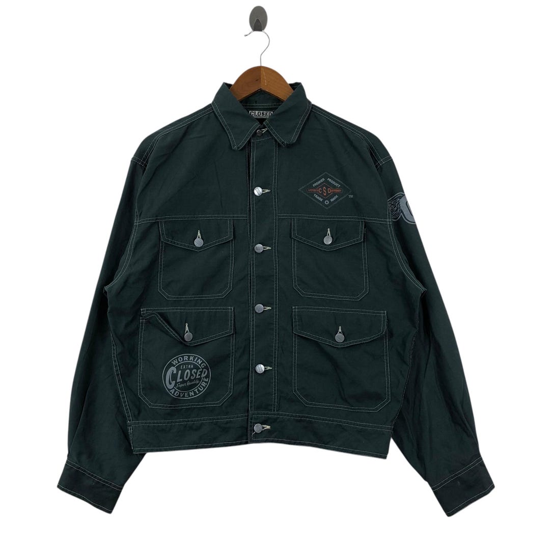 ジャケット・アウター closed MARITHE FRANCOIS GIRBAUD Vintage CLOSED Marithe Francois Girbaud Jacket Multipocket - Etsy