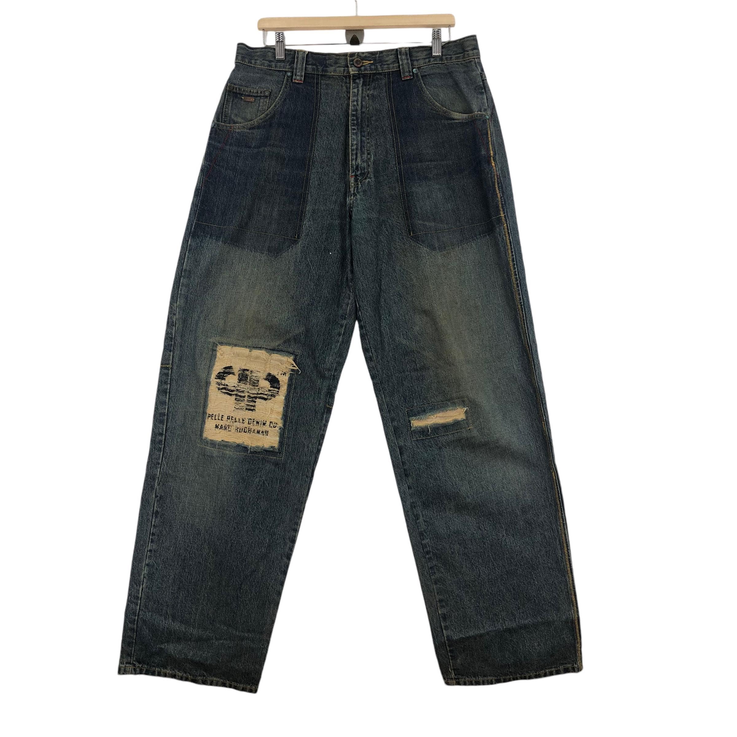 パンツ PELLE PELLE/JEANS CO BLACK CARPENTER Pelle Pelle Jeans for Men for sale | eBay