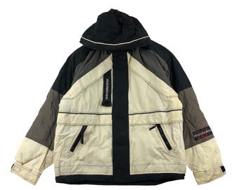 Vintage 90s DESCENTE Ski Jacket Two Tones Snowboarding Japanese