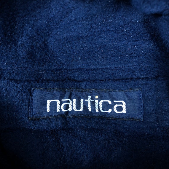 Vintage NAUTICA Sport Jacket Big Logo Spellout Em… - image 6